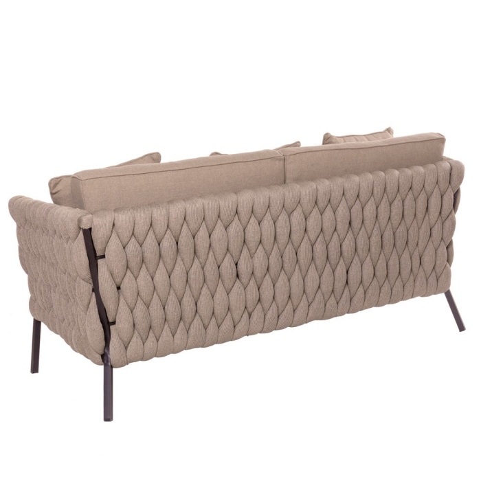 Canapea de exterior cu 2 locuri Rebecca,cadru din aluminiu. 176 x 83 x 74 cm [4]