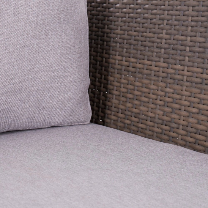 Set de exterior Marlene din rattan. 248 x 248 x 66 cm [8]