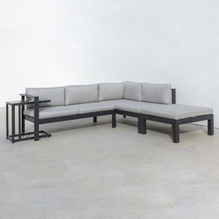 Coltar de exterior, set Agnes din aluminiu grafit 224 x 224 x 65,50 cm [3]