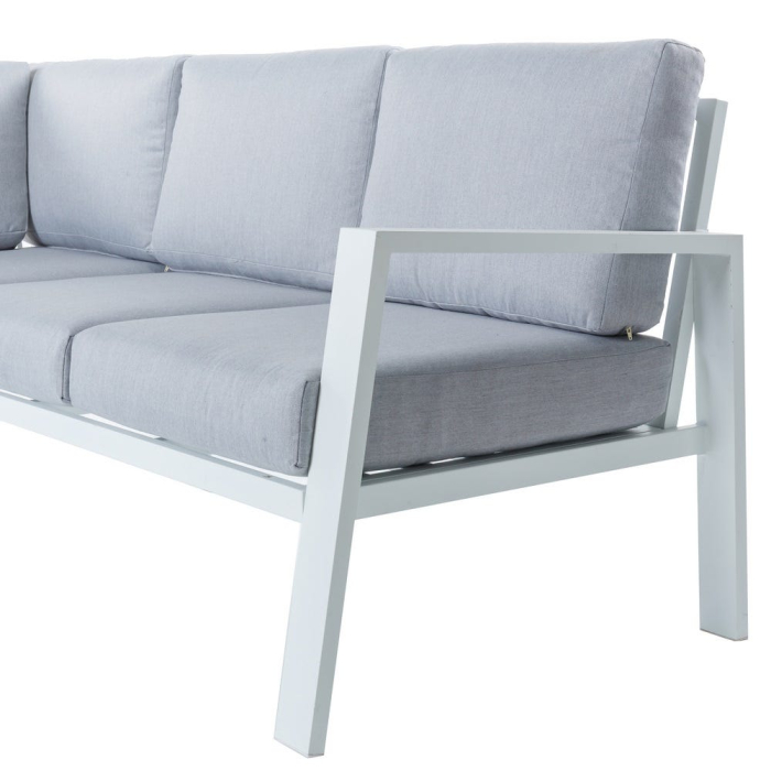 Coltar de exterior Thais,cadru din aluminiu alb 195 x 195 x 73,60 cm [3]