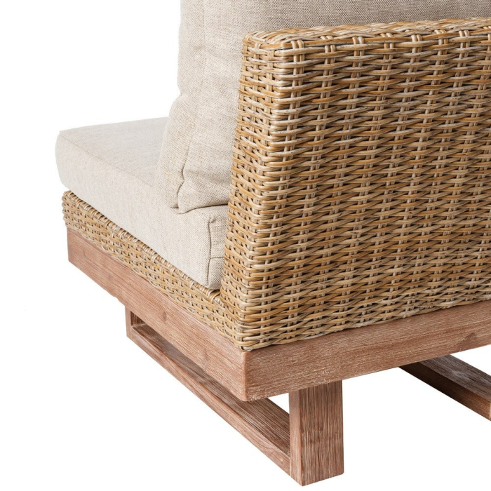 Canapea de exterior Patsy din rattan si lemn 66 x 89 x 64,50 cm [3]