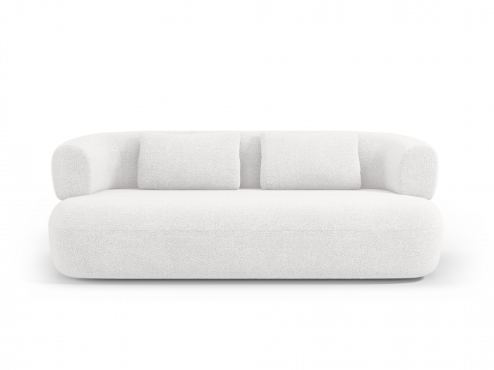 Canapea Jenny cu 3 locuri si tapiterie boucle, alb ivory [1]