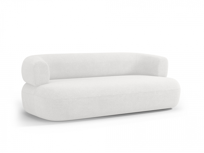 Canapea Jenny cu 3 locuri si tapiterie boucle, alb ivory [4]