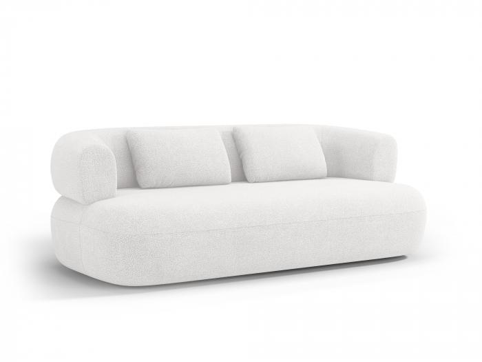Canapea Jenny cu 3 locuri si tapiterie boucle, alb ivory [2]
