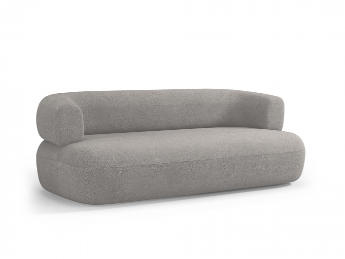 Canapea Jenny cu 3 locuri si tapiterie boucle, gri deschis [4]