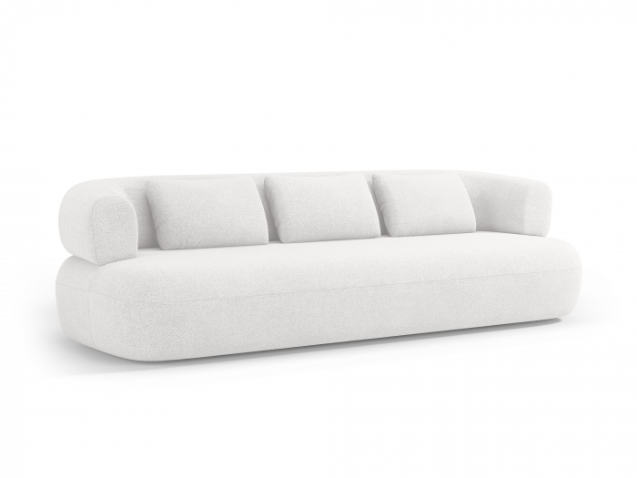 Canapea Jenny cu 4 locuri si tapiterie boucle, alb ivory [2]