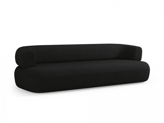Canapea Jenny cu 4 locuri si tapiterie boucle, negru [4]