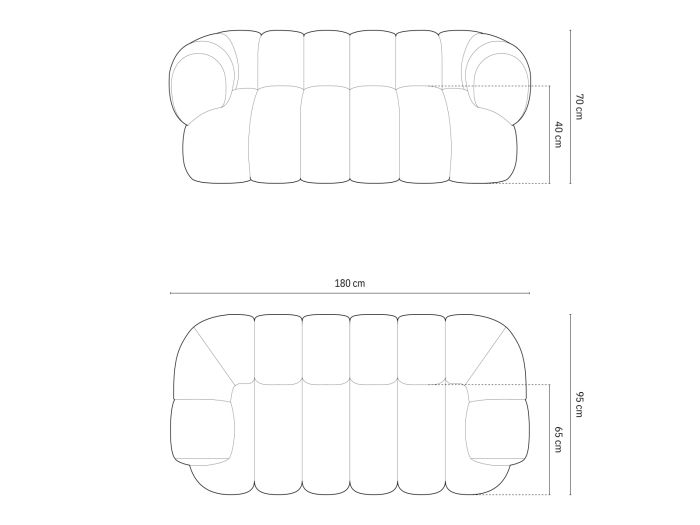Canapea Koge cu tapițerie din catifea [6]