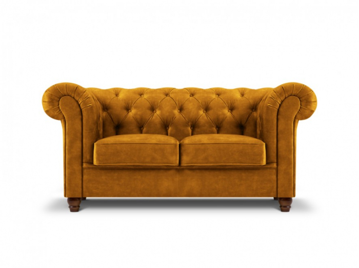 Canapea Lapis cu 3 locuri si tapiterie din catifea, gri [1]