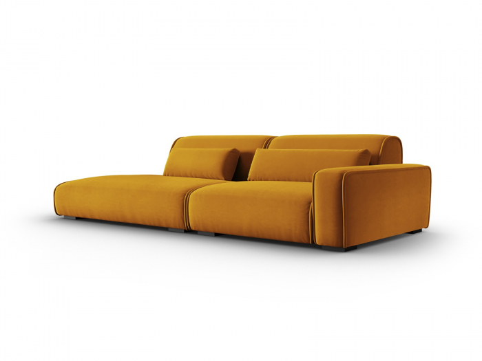 Canapea Lina cu 3 locuri si tapiterie din catifea [2]