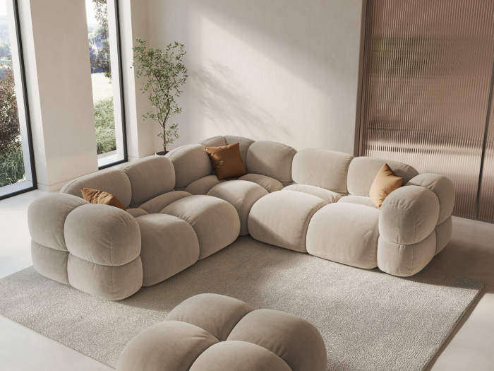 Canapea Loretto cu tapițerie din catifea [6]