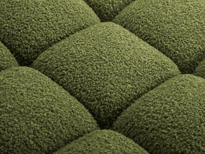 Canapea modulara Bellis cu 2 module si tapiterie boucle, verde [6]