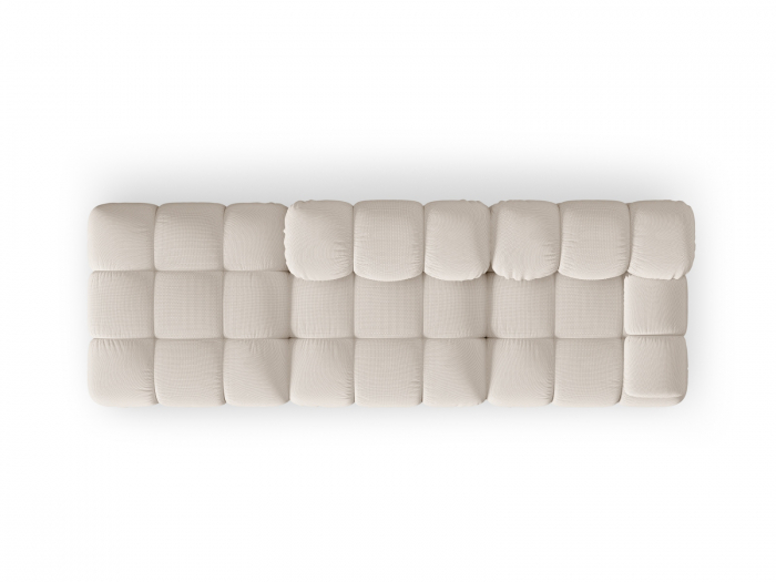 Canapea modulara Bellis cu 3 locuri si tapiterie din tesatura 3D, bej deschis [3]