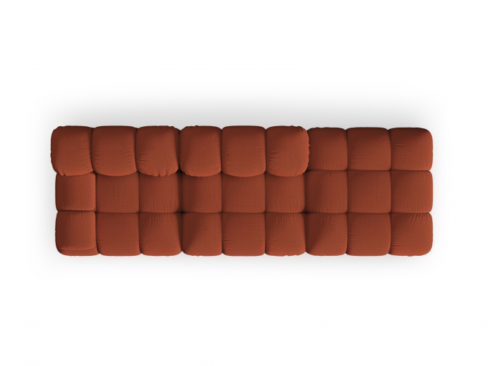 Canapea modulara Bellis cu 3 locuri si tapiterie din tesatura 3D, brick [3]