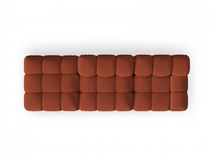 Canapea modulara Bellis cu 3 locuri si tapiterie din tesatura 3D, brick [3]