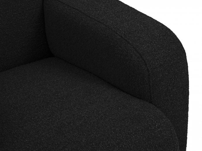 Canapea Molino cu 3 locuri si tapiterie boucle, negru [6]