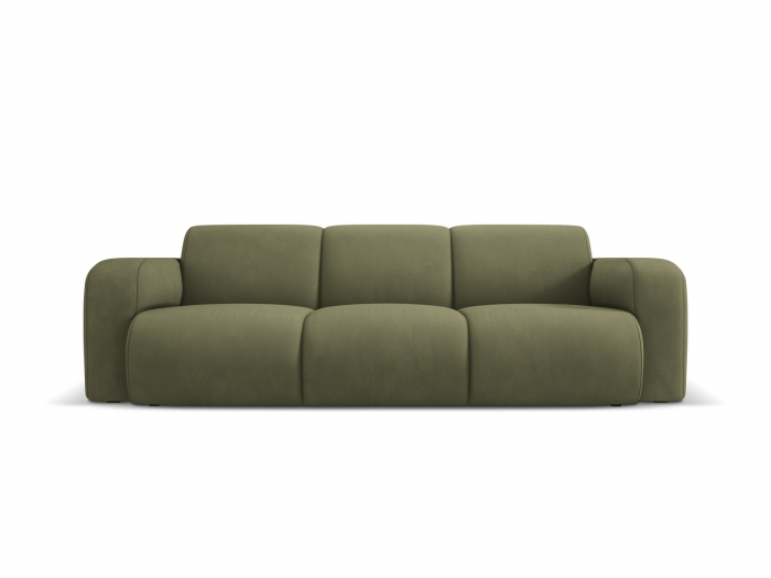 Canapea Molino cu 3 locuri si tapiterie din tesatura structurala, verde deschis [1]