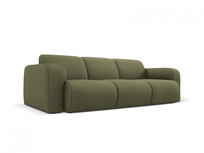 Canapea Molino cu 3 locuri si tapiterie din tesatura structurala, verde deschis [2]