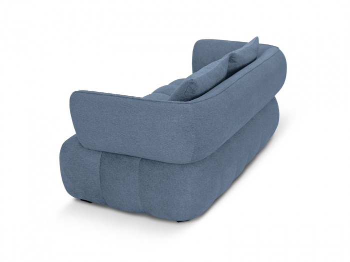 Canapea Reese cu 2 locuri si tapiterie din tesatura structurala, albastru jeans [4]