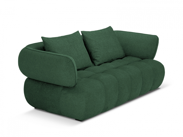 Canapea Reese cu 2 locuri si tapiterie din tesatura structurala, verde [2]