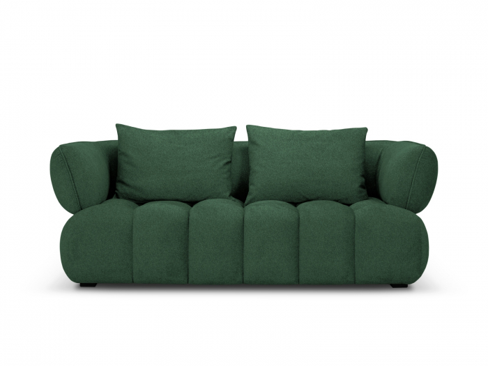Canapea Reese cu 2 locuri si tapiterie din tesatura structurala, verde [3]