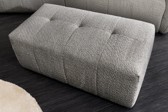 Canapea ROYAL 120 cm cu miez de arcuri, gri bouclé [6]
