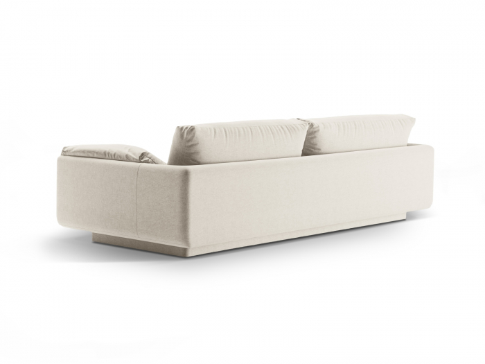 Canapea Torino cu 3 locuri si tapiterie din tesatura structurala, ivory [3]