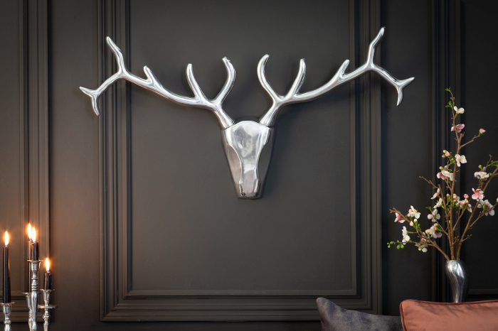 Coarne de cerb VEADO 90 cm aluminiu argintiu [4]