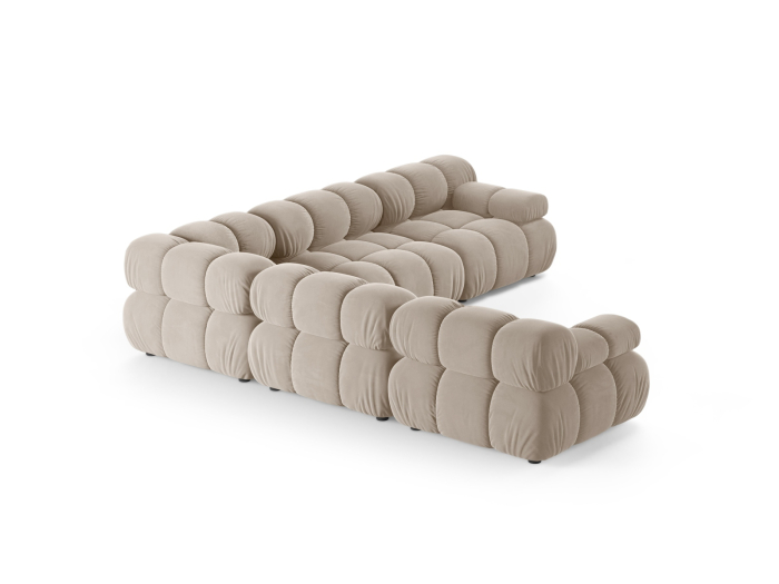 Colțar Bellis cu tapițerie din catifea [3]