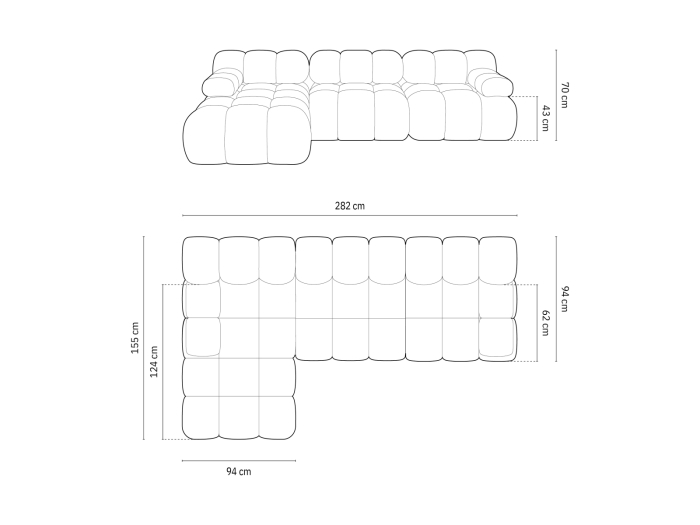 Colțar Bellis cu tapițerie din catifea [5]