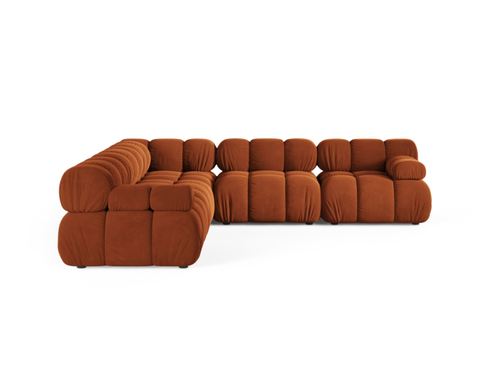 Colțar Bellis cu tapițerie din catifea [2]