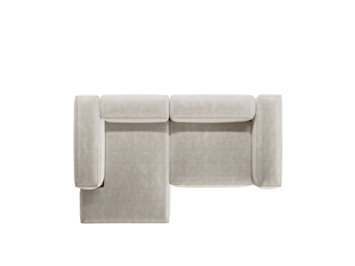 Colțar Bergamo cu tapițerie din catifea reiată [4]