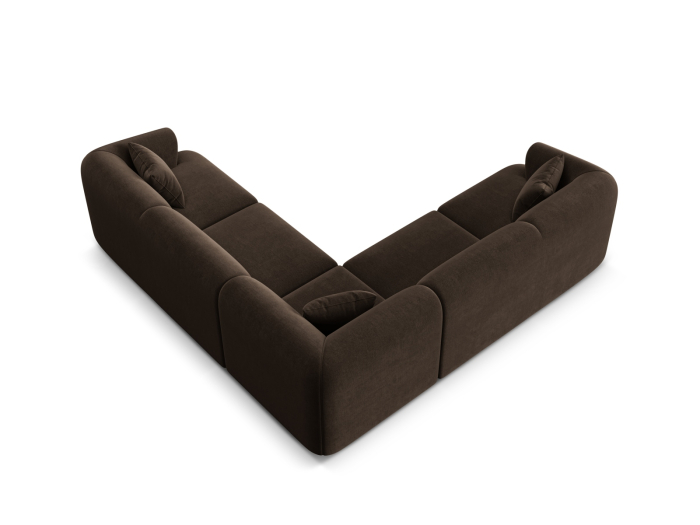 Colțar Campi cu tapițerie din catifea [4]