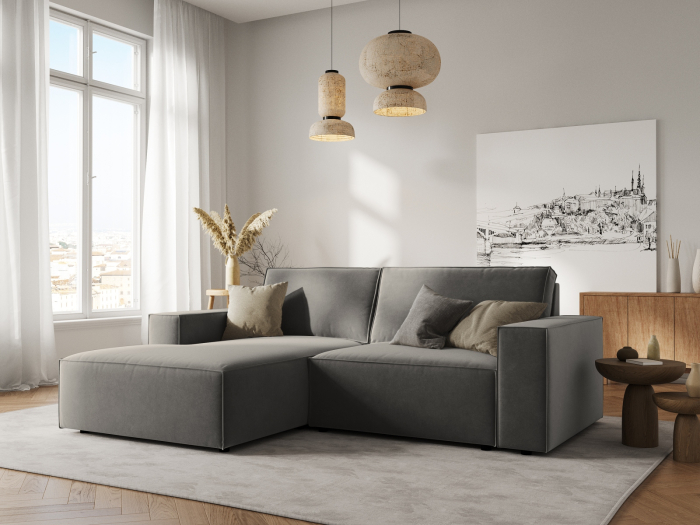 Colțar Carlo cu tapițerie din catifea [5]