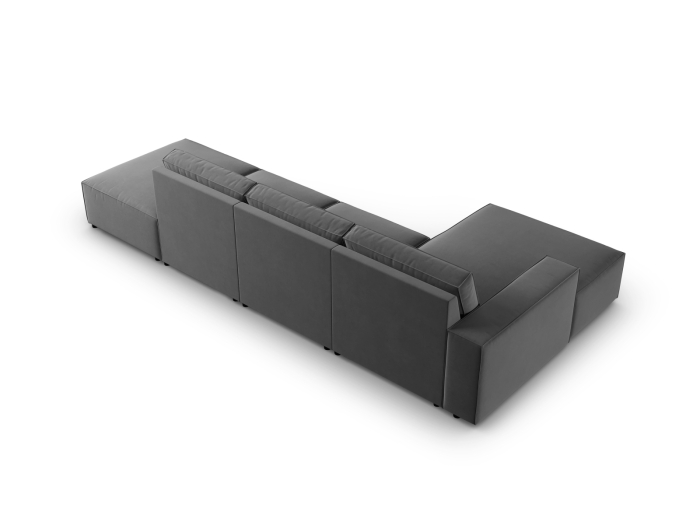 Colțar Carlo cu tapițerie din catifea [3]