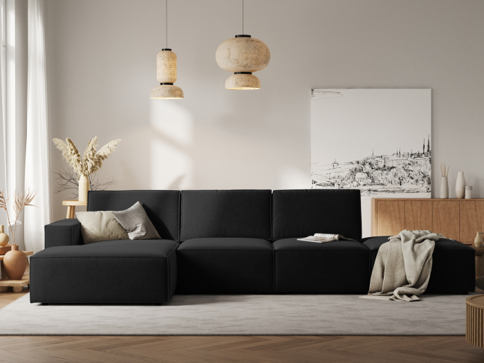 Colțar Carlo cu tapițerie din catifea [5]