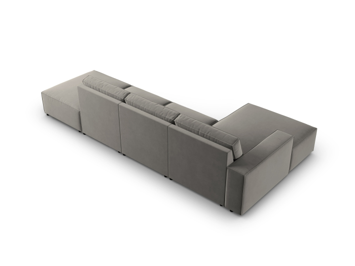 Colțar Carlo cu tapițerie din catifea [3]