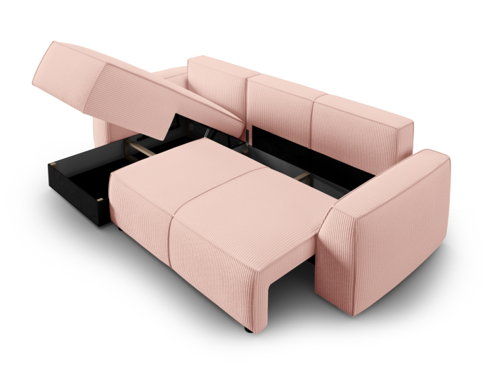 Colțar extennsibil Sophia cu tapițerie din catifea reiată [5]