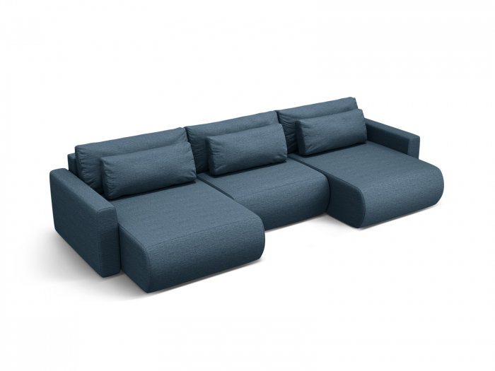 Coltar extensibil Belfast in forma de U si tapiterie din tesatura structurala [3]