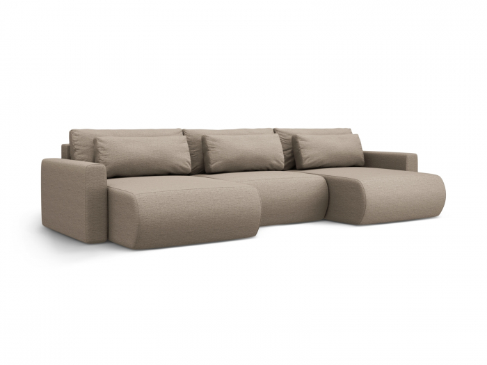 Coltar extensibil Belfast in forma de U si tapiterie din tesatura structurala [2]