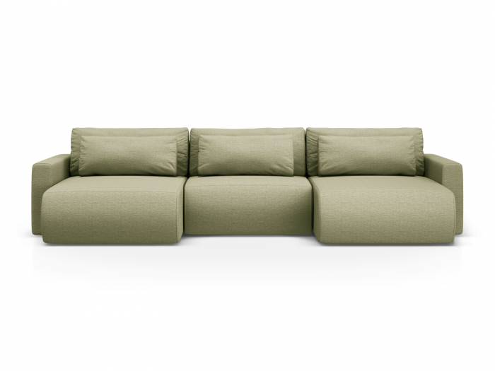 Coltar extensibil Belfast in forma de U si tapiterie din tesatura structurala [1]
