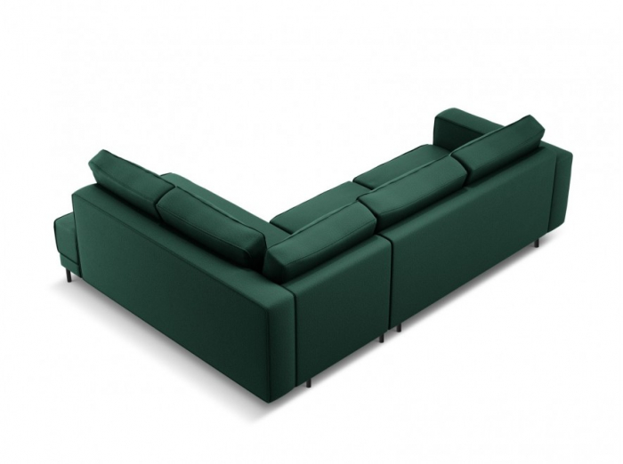 Coltar extensibil Caro cu colt pe partea dreapta si tapiterie din tesatura structurala, verde [5]
