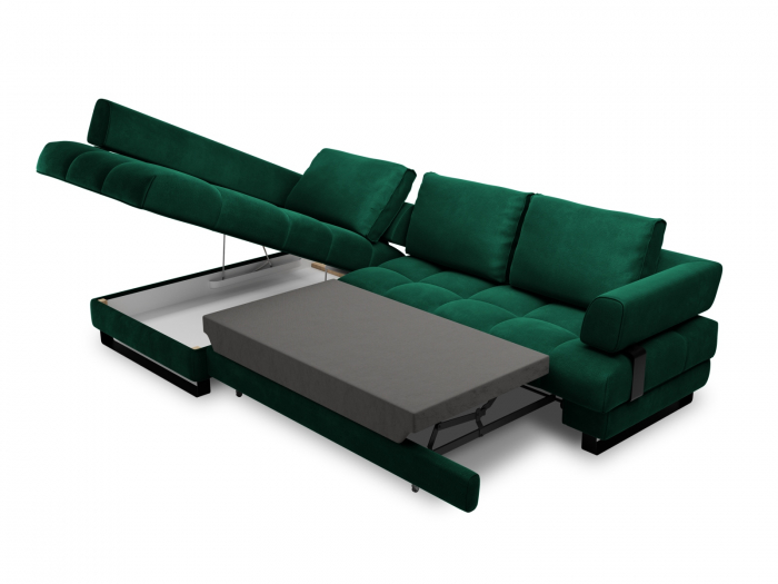 Coltar extensibil Clinton cu tapiterie din catifea [5]