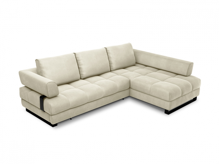 Coltar extensibil Clinton cu tapiterie din catifea [1]