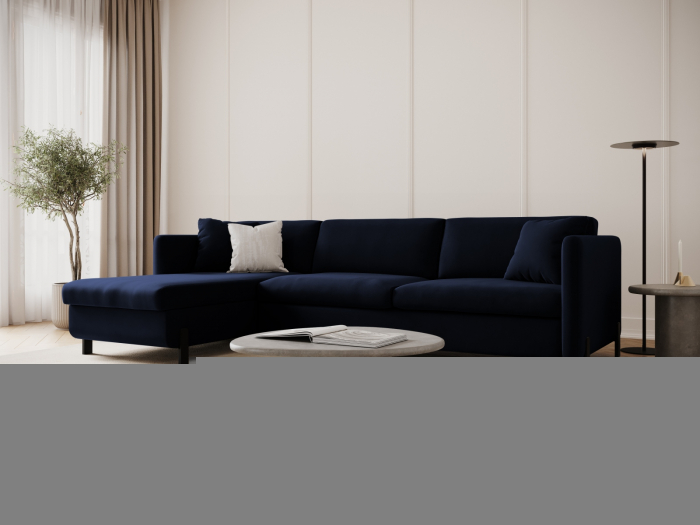 Coltar extensibil Gloria cu saltea inclusa si tapiterie din catifea [5]