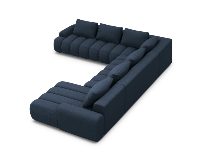 Colțar extensibil în formă de U Kimi cu tapițerie din țesătură structurală [3]