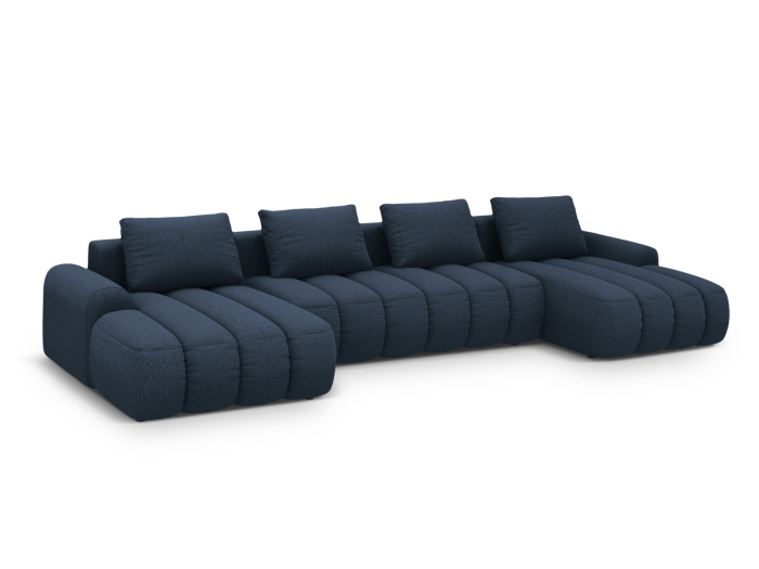 Colțar extensibil în formă de U Kimi cu tapițerie din țesătură structurală [4]