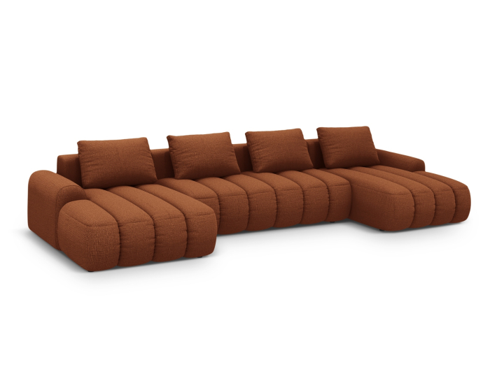 Colțar extensibil în formă de U Kimi cu tapițerie din țesătură structurală [4]