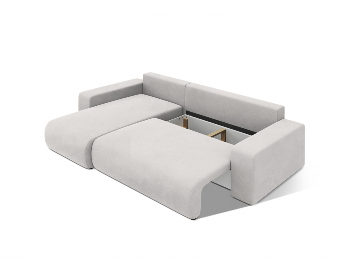 Coltar extensibil Jini cu 4 locuri, colt reversibil si tapiterie din catifea [5]