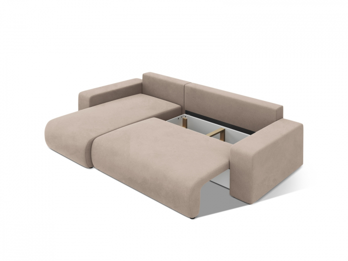 Coltar extensibil Jini cu 4 locuri, colt reversibil si tapiterie din catifea [5]